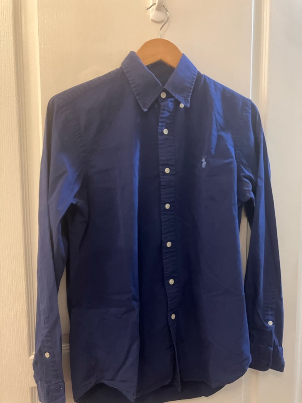 Ralph Lauren Classic Men's Button-Up Shirt in Navy Blue